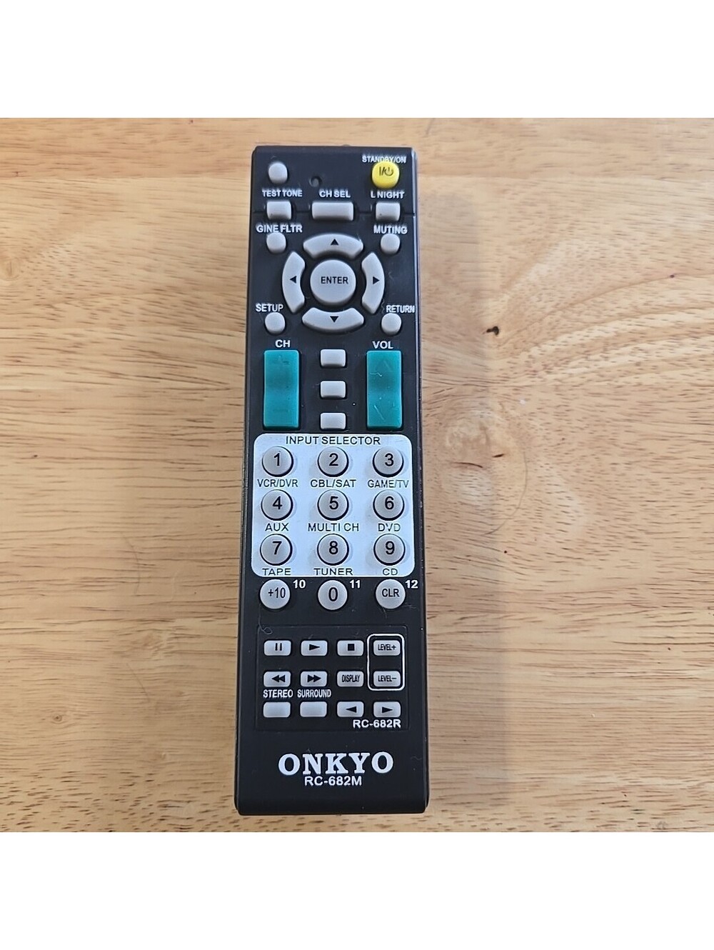 RC-682M Replace Remote for Onkyo Receiver TX-SR605 TX-SA8560 No Battery Cover